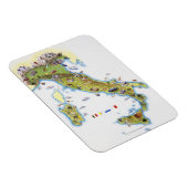 Kaart van Italië Magneet (Rechterzijde)