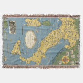 Kaart van Italië met Vaticaanstad Deken (Voorkant)