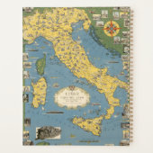 Kaart van Italië met Vaticaanstad Planner (Achterkant)