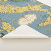 Kaart van Italië met Vaticaanstad Sherpa Deken (3/4)