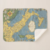 Kaart van Italië met Vaticaanstad Sherpa Deken (Voorkant (horizontaal))