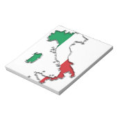 Kaart van Italië Notitieblok (Linkerzijde)