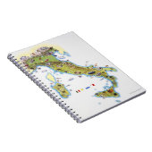Kaart van Italië Notitieboek (Rechterzijde)
