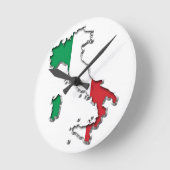 Kaart van Italië Ronde Klok (Hoek)
