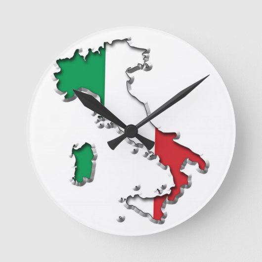 Kaart van Italië Ronde Klok (Voorkant)