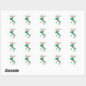Kaart van Italië Ronde Sticker (Vel)
