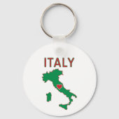 Kaart van Italië Sleutelhanger (Achterkant)