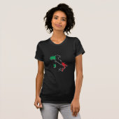 Kaart van Italië T-shirt (Voorkant volledig)