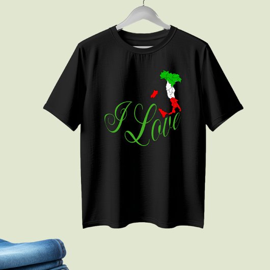 Kaart van Italië T-shirt
