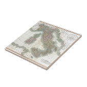  kaart van Italië Tegeltje (Zijkant)