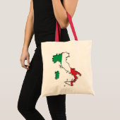 Kaart van Italië Tote Bag (Voorkant (product))