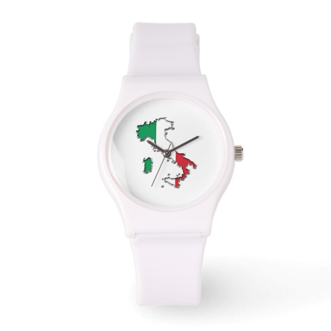 Kaart van Italië Watch Horloge (Voorkant)
