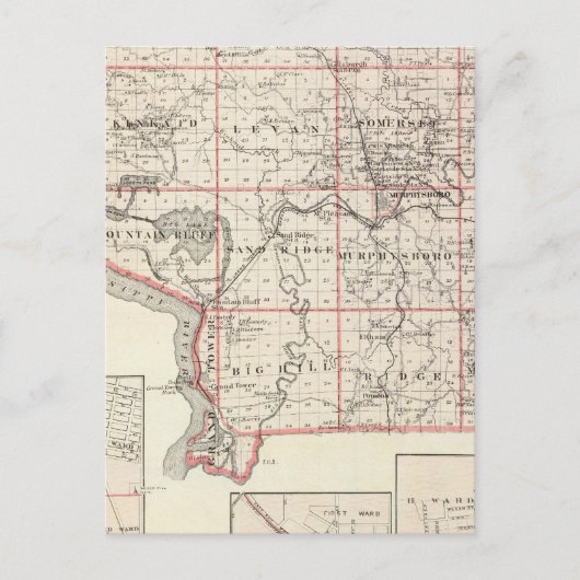 Kaart van Jackson County, Grand Tower (Voorkant)
