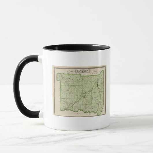 Kaart van Jackson County Mok (Links)