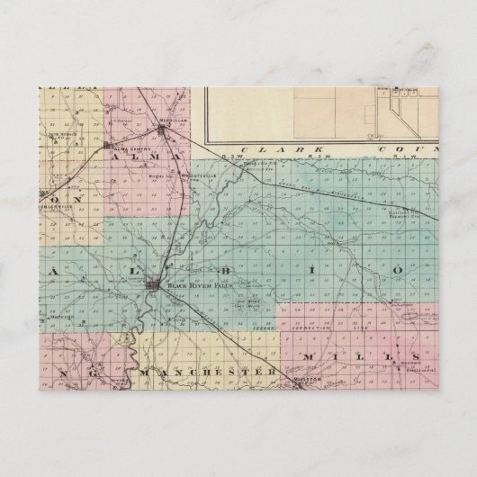 Kaart van Jackson County, Plat of Friendship (Voorkant)