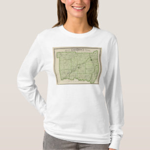 Kaart van Jackson County T-shirt