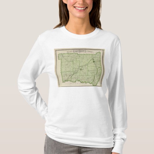 Kaart van Jackson County T-shirt (Voorkant)