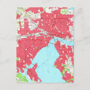  kaart van Jacksonville Florida (1964) 2