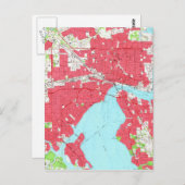  kaart van Jacksonville Florida (1964) 2 (Voorkant / Achterkant)