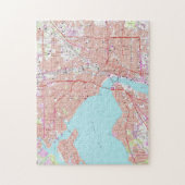  kaart van Jacksonville Florida (1964) Legpuzzel (Verticaal)