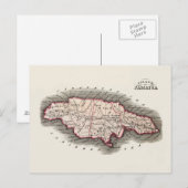  kaart van Jamaica (Voorkant / Achterkant)