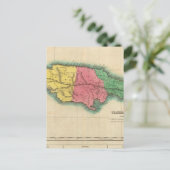 Kaart van Jamaica (Staand voorkant)