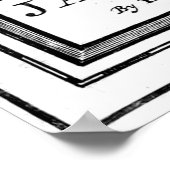  kaart van Jamaica (1771) BW Poster (Hoek)