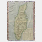 kaart van Jamaica (1780) Deken (Voorkant Verticaal)