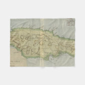  kaart van Jamaica (1780) Fleece Deken (Voorkant (Horizontaal))