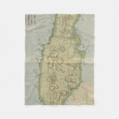  kaart van Jamaica (1780) Fleece Deken (Voorkant)