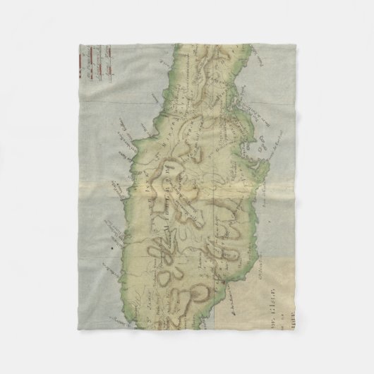  kaart van Jamaica (1780) Fleece Deken (Voorkant)