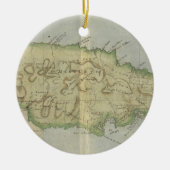kaart van Jamaica (1780) Keramisch Ornament (Voorkant)