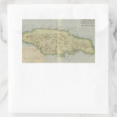  kaart van Jamaica (1780) Rechthoekige Sticker (Tas)