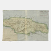  kaart van Jamaica (1780) Theedoek (Horizontaal)