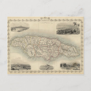  kaart van Jamaica (1851)