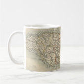  kaart van Jamaica (1851) Koffiemok (Links)