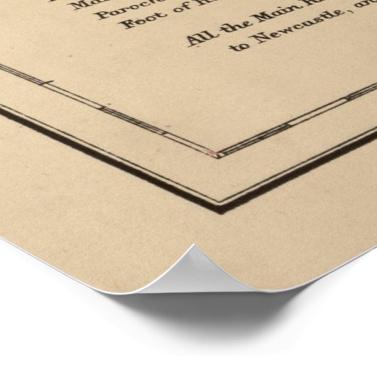  kaart van Jamaica (1893) Poster (Hoek)