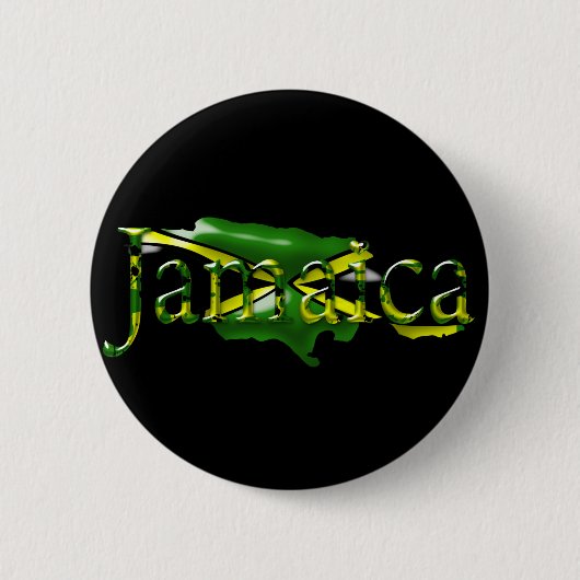 Kaart van Jamaica-Button Ronde Button 5,7 Cm (Voorkant)