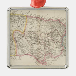 Kaart van Jamaica Metalen Ornament