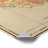  kaart van Jamaica Poster (Hoek)