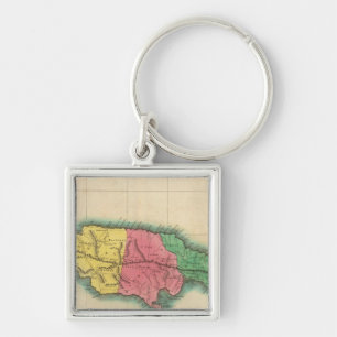 Kaart van Jamaica Sleutelhanger