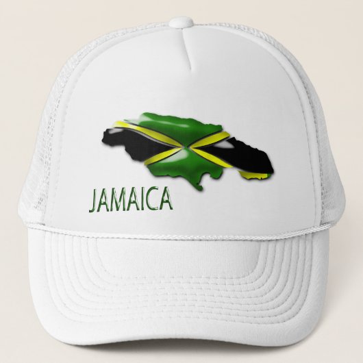 Kaart van Jamaica Trucker Hat Pet (Voorkant)