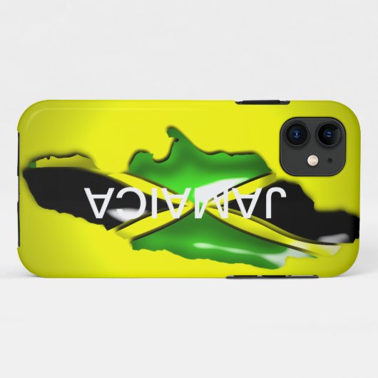 Kaart van Jamaica Yellow Hoesje (Achterkant (horizontaal))