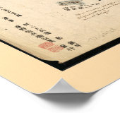 Kaart van Japan (1779) Poster (Hoek)