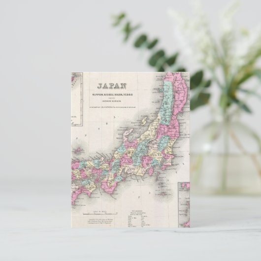 kaart van Japan (1855) (Staand voorkant)