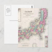  kaart van Japan (1855) (Voorkant / Achterkant)