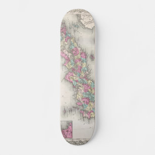  kaart van Japan (1855) Skateboard