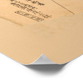 Kaart van Japan (1864) Poster (Hoek)