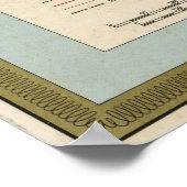 Kaart van Japan (1972) Poster (Hoek)