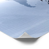 Kaart van Japan 2 Poster (Hoek)